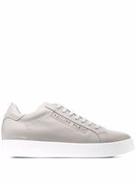 Philipp Plein baskets à plaque logo latérale - Gris - thumbnail