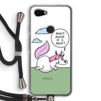 Unicorn: Pixel 3a Transparant Hoesje met koord