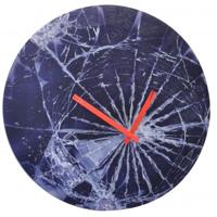 NeXtime klok 8147 crash, ø43cm, wall, blue NeXtime klok 8147 crash, ø43cm, wall, blue