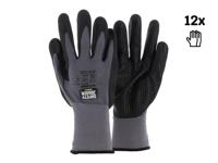 Safety Jogger Veiligheidshandschoenen met maximale beweeglijkheid en gevoeligheid | 12 Stuks | Zwart | Maat 10 - SW9800100