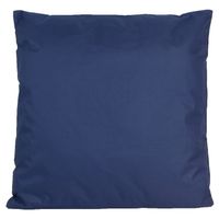 1x Bank/Sier kussens voor binnen en buiten in de kleur donkerblauw 45 x 45 cm   -