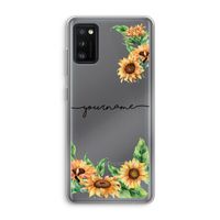 Zonnebloemen: Samsung Galaxy A41 Transparant Hoesje