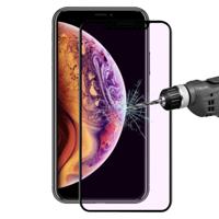 ENKAY Hat-Prins 0.2mm 9H 3D Anti Blue-ray volledige scherm Carbon Fiber getemperd glas Film voor iPhone XS Max(Black)