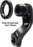 Union Derailleurhanger gh-199 ktm 60 mm zwart