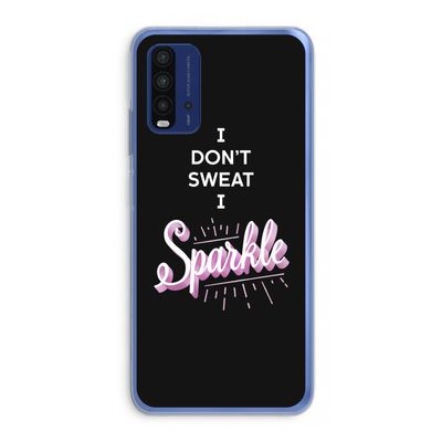 Sparkle quote: Xiaomi Redmi 9T Transparant Hoesje