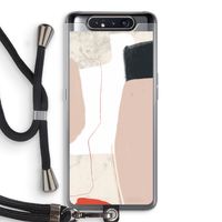 Lava: Samsung Galaxy A80 Transparant Hoesje met koord Lava: Samsung Galaxy A80 Transparant Hoesje met koord