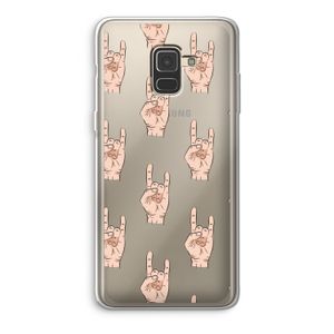 Rock: Samsung Galaxy A8 (2018) Transparant Hoesje