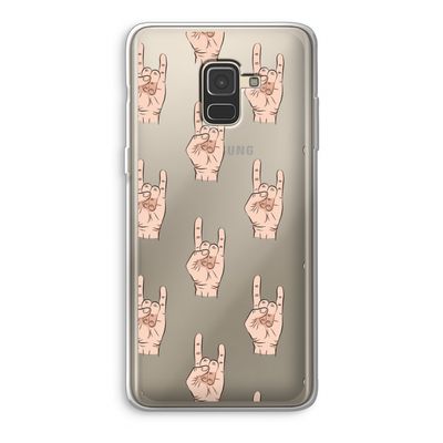 Rock: Samsung Galaxy A8 (2018) Transparant Hoesje