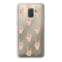 Rock: Samsung Galaxy A8 (2018) Transparant Hoesje