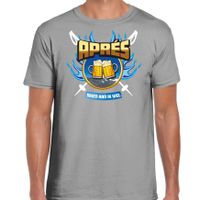 Wintersport verkleed t-shirt voor heren - apres skien - grijs - winter/apres ski outfit - thumbnail