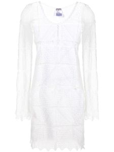 CHANEL Pre-Owned robe en crochet à coupe cintrée - Tons neutres