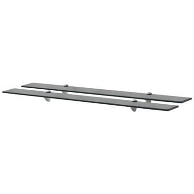 Schappen zwevend 2 st 100x20 cm 8 mm glas