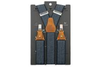 Sir Redman Bretels Visgraat Motief Blauw | Peaky Blinders