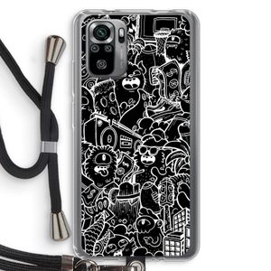 Vexx Black City : Xiaomi Redmi Note 10S Transparant Hoesje met koord