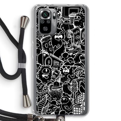 Vexx Black City : Xiaomi Redmi Note 10S Transparant Hoesje met koord