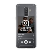 Music Player: Samsung Galaxy A6 Plus (2018) Transparant Hoesje
