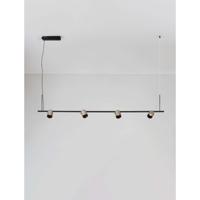 Lyora HanglampSirmos zwart met mokka bruin - 9088131