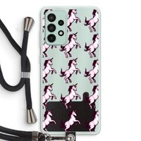 Musketon Unicorn: Samsung Galaxy A52s 5G Transparant Hoesje met koord