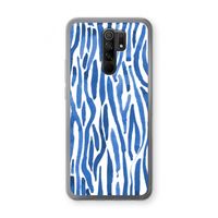 Blauwe nerven: Xiaomi Redmi 9 Transparant Hoesje