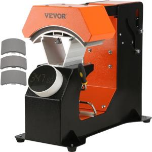 VEVOR Warmte Persmachine Transferpers Hittepers Hat Heat Press Hat Heat Press 3 verwarmingskussens Sublimatieoverdracht 350W