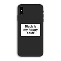 Black is my happy color: iPhone XS Max Biologisch afbreekbaar hoesje