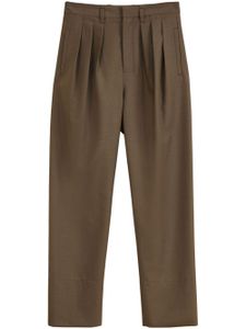 LEMAIRE pantalon de tailleur à taille haute - Marron