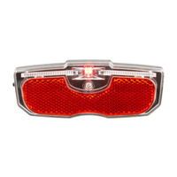 Falkx led tunnel achterlicht. montage 80mm. incl batterijen (hangverpakking)
