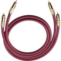 Cinch Audio Aansluitkabel [2x Cinch-stekker - 2x Cinch-stekker] 0.70 m Antraciet Vergulde steekcontacten Oehlbach NF 214 Master