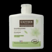 Cattier Shampoo vet haar groene klei 250 Milliliter