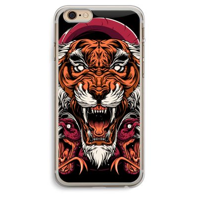 Tiger and Rattlesnakes: iPhone 6 Plus / 6S Plus Transparant Hoesje