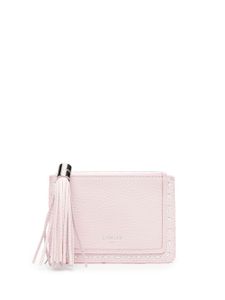 Lancel porte-cartes Premier Flirt à détail de pompon - Rose