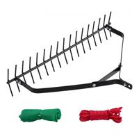 VEVOR vijverhark 810x495x165mm onkruidverwijderaar dubbelzijdig 9m touw