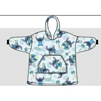 Stitch hoodie poncho palmboom 7 - 14 jaar - polyester