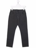 Emporio Armani Kids jean skinny à taille mi-haute - Gris