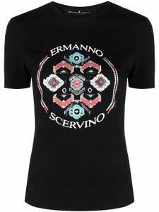 Ermanno Scervino t-shirt à logo imprimé - Noir