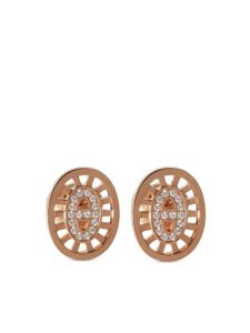 Hermès Pre-Owned boucles d'oreilles Chaine d'Ancre en or rose 18ct serties de diamants