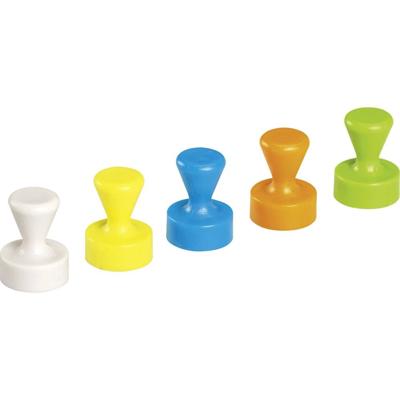 Maul Neodymium magneet 6168599 (Ø x h) 12 mm x 16 mm Kegel Wit, Geel, Blauw, Groen, Oranje 10 stuk(s) 6168599