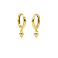 Karma Oorringen Hinged Hoops Mini Round Cone | Goud