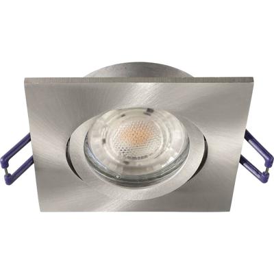 Deko Light Samsola, eckig, gebürstet, Silber 110046 Plafondspot Zilver (geborsteld)
