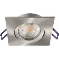 Deko Light Samsola, eckig, gebürstet, Silber 110046 Plafondspot Zilver (geborsteld)