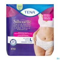 Tena Silhouette Plus Blanc Lage Taille l 10 780123