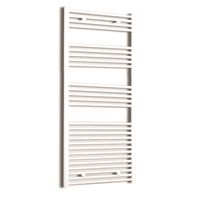 Elektrische Design Radiator Sanicare Plug & Play 172x60 cm Wit 1127 Watt Met Zwarte Thermostaat Links - thumbnail