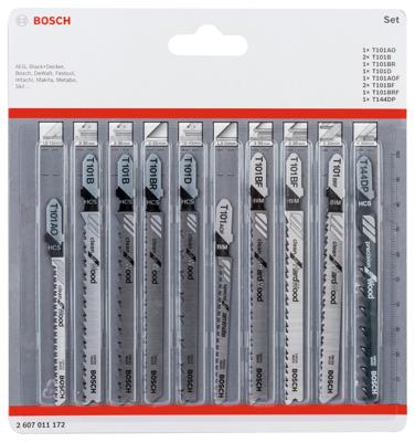 Bosch Accessoires 10-delige decoupeerzaagbladenset Clean Precision - 2607011172