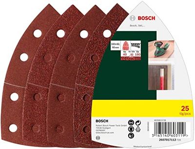 Bosch Accessoires 2607017112 | 25-DELIGE SCHUURBLADENSET | VOOR MULTISCHUURMACHINE | KLITHECHTING - 2607017112