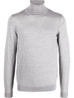 BOSS pull en laine à col roulé - Gris