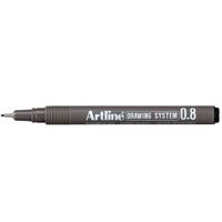 Fineliner Artline 0.8mm zwart