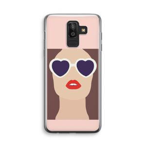 Red lips: Samsung Galaxy J8 (2018) Transparant Hoesje