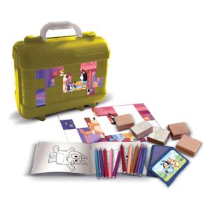 Multiprint Bluey reis stempel- en kleurkoffer