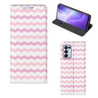 OPPO Find X3 Lite | Hoesje met Magneet | Waves Roze