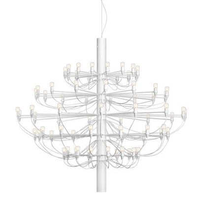 Flos 2097/75 Kroonluchter - Helder glas - Mat wit